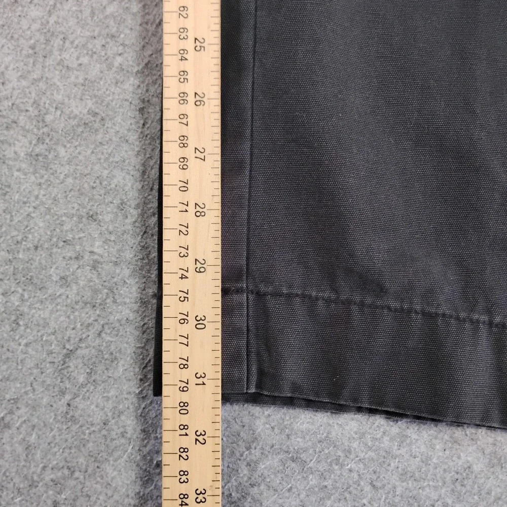 No Boundaries Pants Mens Charcoal Gray Cotton Canvas Cargo 40 Wide Leg